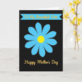 Vrolijke Moederdag Bloesem Kaart (Gele Bloem)