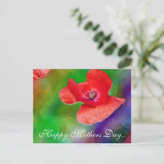 Vrolijke Moederdag... Briefkaart (Staand voorkant)