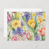 Vrolijke moederdag! feestdagenkaart (Voorkant / Achterkant)