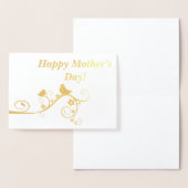 Vrolijke moederdag! folie kaarten (Display)