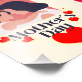 vrolijke Moederdag . Foto Afdruk (Hoek)