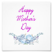 vrolijke moederdag foto afdruk (Voorkant)