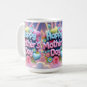 vrolijke moederdag koffiemok (Voorkant links)