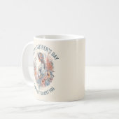 Vrolijke moederdag mama om Florale Waterverf te zi Koffiemok (Voorkant links)