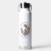 Vrolijke moederdag mama om Florale Waterverf te zi Waterfles (Voorkant)