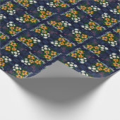 Vrolijke moederdag Moderne kleurrijke flora Cadeaupapier (Hoek)