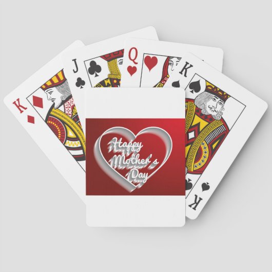 vrolijke Moederdag Pokerkaarten (Achterkant)