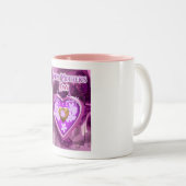 Vrolijke moederdag tweekleurige koffiemok (Voorkant rechts)