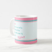 Vrolijke moederdag van je favoriet - Roze Aqua Koffiemok (Voorkant links)