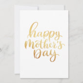 Vrolijke moeders dag. Goud eenvoudig script kallig (Voorkant)