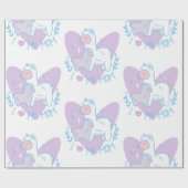 vrolijke moeders dag llama baby cadeaupapier (Vlak)