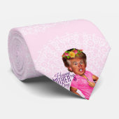 vrolijke moeders dag stropdas (Opgerold)