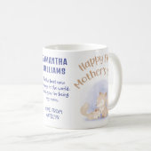 Vrolijke mok van de de dagdouane van de eerste moe (Voorkant rechts)