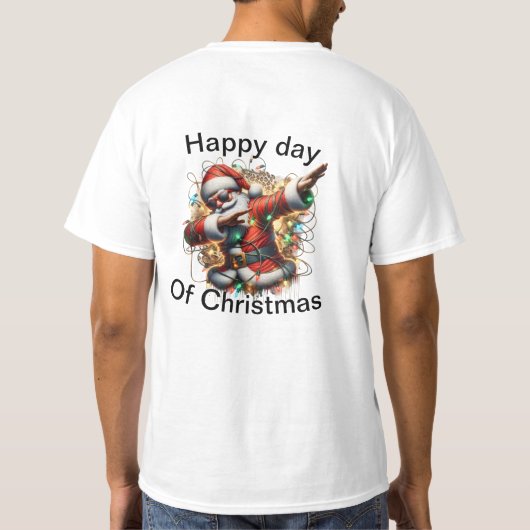 Vrolijke momenten: de magie van Kerstmis vieren T-shirt (Achterkant)