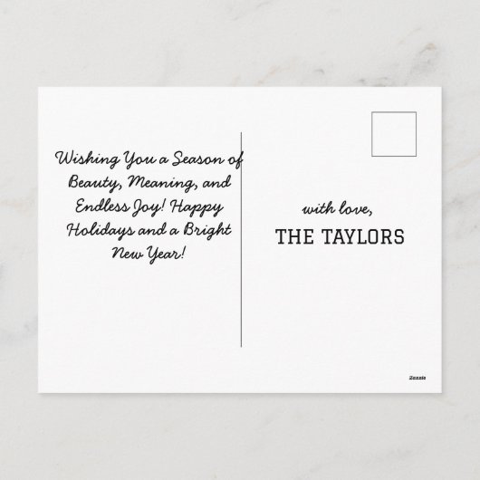 Vrolijke momenten feestdagenkaart (Achterkant)