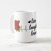 Vrolijke momenten Keramische witte Mok (Voorkant links)