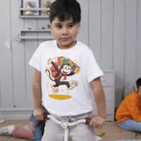 Vrolijke Monkey School Cartoon Rugzak & Boek Plezi
