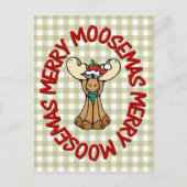 Vrolijke Mosemas Moose Feestdagenkaart (Voorkant)
