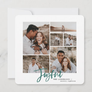 Vrolijke multi foto kerstkaart