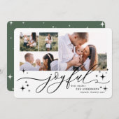 Vrolijke multi foto kerstkaart (Voorkant / Achterkant)