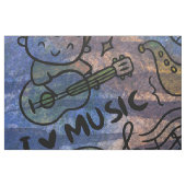 vrolijke muziek stof (Fat Quarter)