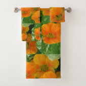 Vrolijke Nasturtium Bloesems Bad Handdoek (Insitu)