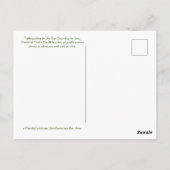 Vrolijke nationale treinreis! Briefkaart (Achterkant)