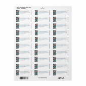 Vrolijke Navy Waterverf Cactus Etiket (Full Sheet)