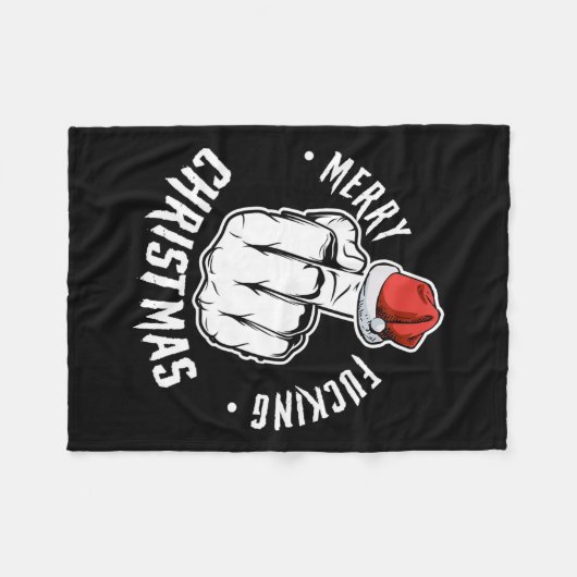 Vrolijke Newnameing Christmas Ongepaste Mannen Adu Fleece Deken (Voorkant (Horizontaal))