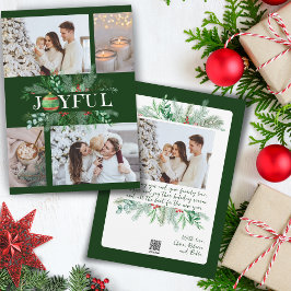 Vrolijke Nieuwe Ouders Ornament 4 foto Vakantie Ka Feestdagenkaart