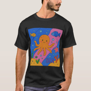 Vrolijke Octopus Diepten T-shirt