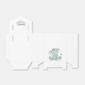 Vrolijke Olifant Baby shower Favor Box Bedankdoosjes (Uitgevouwen)