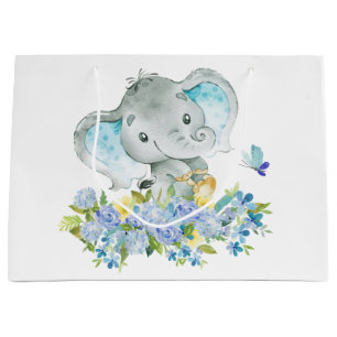 Vrolijke olifant Baby shower geschenktas Groot Cadeauzakje