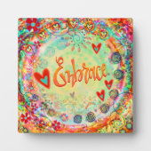  vrolijke Omhelzing Inspirivity Plaque Fotoplaat (Voorkant)