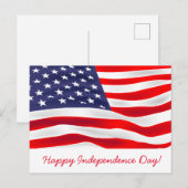 Vrolijke Onafhankelijkheidsdag! Briefkaart (Voorkant / Achterkant)