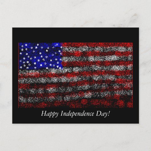 Vrolijke Onafhankelijkheidsdag! Briefkaart (Voorkant)