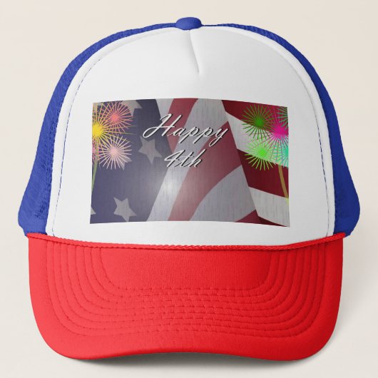 Vrolijke Onafhankelijkheidsdag! Trucker Pet (Voorkant)