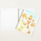 Vrolijke oogst kleine gember jongen planner (Display)