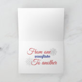 Vrolijke Oorlog op Kerstmis Feestdagen Kaart (Binnen)