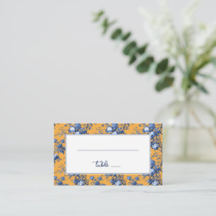 Vrolijke Oranje Bloemige Hortensia Plaatskaartje