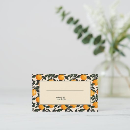 Vrolijke Oranje Botanisch Plaatskaartje (Staand voorkant)