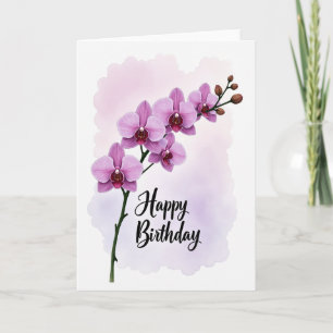 Vrolijke Orchidee Waterkaart Kaart