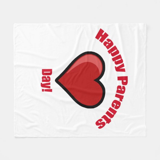 Vrolijke Ouderdag! Fleece Deken (Voorkant (Horizontaal))