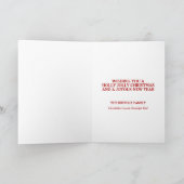 Vrolijke ouderwetse Kerstman vrolijk Kerstmis fami Feestdagen Kaart (Binnen)