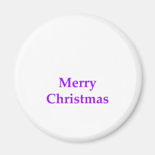 Vrolijke Paarse Kerstmis de Giften van Zazzle van Magneet