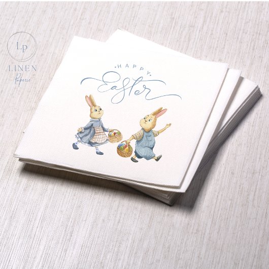 Vrolijke paasbundels met eidebeugels servet