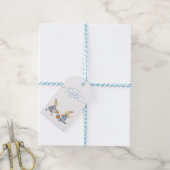 Vrolijke paasbundels met eiermandjes Label Cadeaulabel (Met Touw)