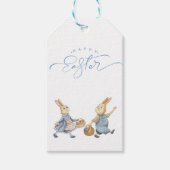 Vrolijke paasbundels met eiermandjes Label Cadeaulabel (Voorkant)