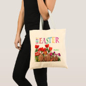 Vrolijke paasbundels met Tulips Tote Bag (Voorkant (product))