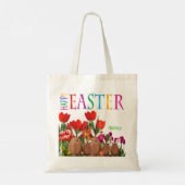 Vrolijke paasbundels met Tulips Tote Bag (Achterkant)